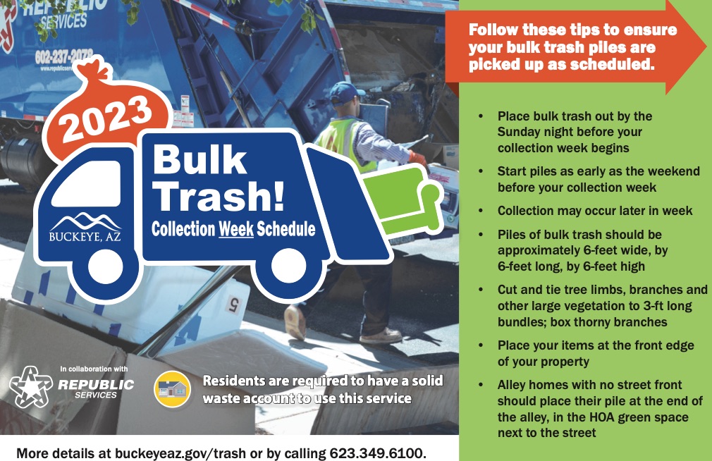 Bulk Trash Pick-Up – July 24 - Verrado Way