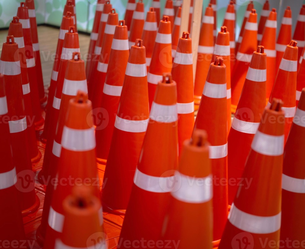 Traffic cones gone