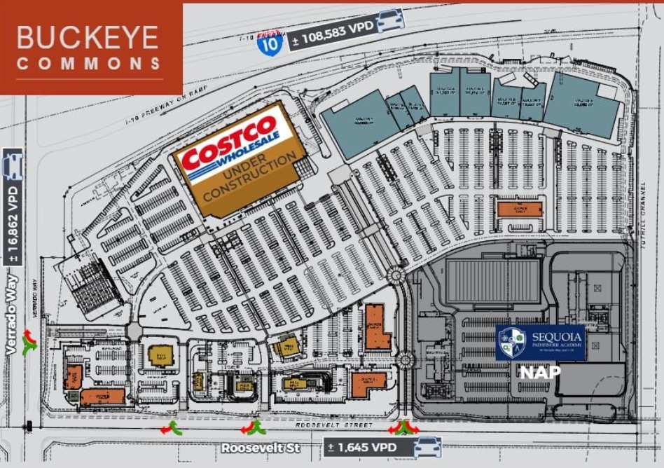 Buckeye Commons Site Map -